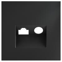 Накладка для ТВ-розетки и RJ-11 или RJ-45 Voltum S70 VLS002707