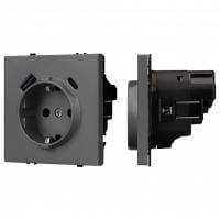 Розетка с заземлением и 2хUSB type A, без рамки Arlight SCT 054287