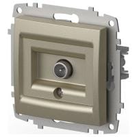 ТВ-розетка проходная без рамки Elbi Eleсtriс Zena Vega 609-011400-272