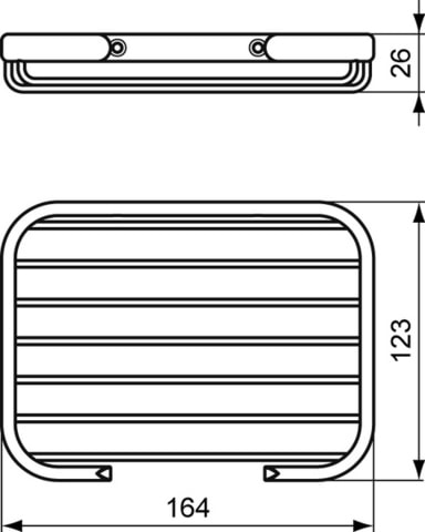 Полка Ideal Standard Connect A9158AA хром
