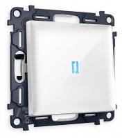 Выключатель одноклавишный с подсветкой без рамки Ambrella Volt Quant MA102020