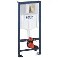 Инсталляция для унитаза Grohe Skate Cosmopolitan S 39750001 + 37535EN0 с кнопкой смыва, никель матовый