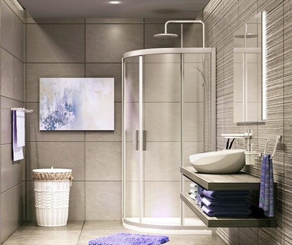 Душевой уголок WasserKRAFT Lippe 45S00 80x80 профиль хром стекло прозрачное