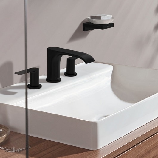 Смеситель для раковины Hansgrohe Vivenis 75033670 черный матовый