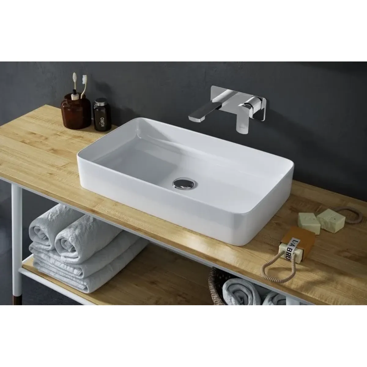 Раковина-чаша Excellent Cori 61 CEAC.3301.610.WH 62,5x36 см, накладная, белый