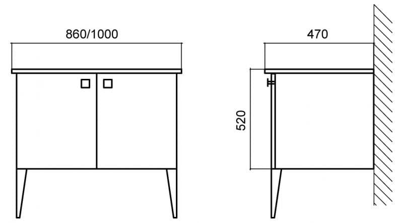 Зеркало Belbagno ATRIA-1000 ATRIA-SPC-1000-NL