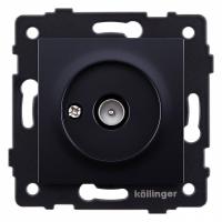 ТВ-розетка без рамки Kollinger  REA-007BK