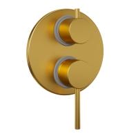 Термостат для ванны Paini Cox 78PJ6911 золото матовое