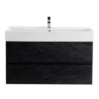 Тумба под раковину Cezares Molvenio 46 100 MOLVENO 46-100-2C-SO-NR черная матовая