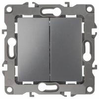 Переключатель перекрестный двухклавишный без рамки Эра Эра 12 12-1112-12