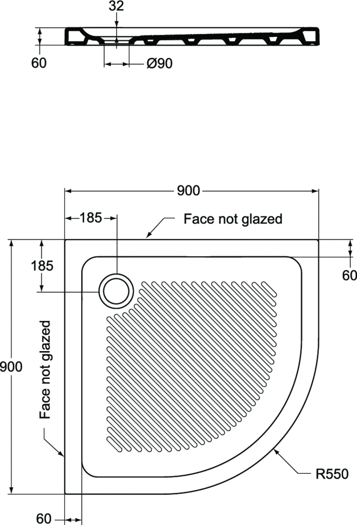 Душевой поддон Ideal Standard Connect 90x90 (T266901)