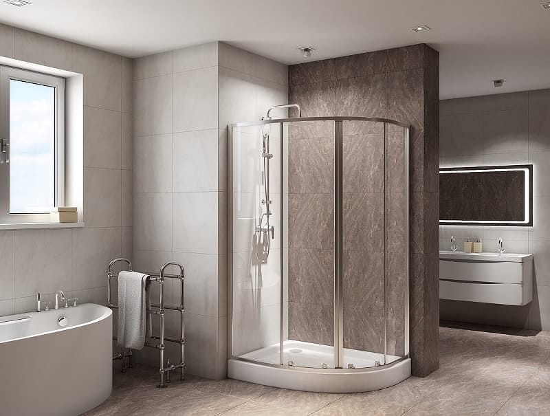 Душевой уголок BelBagno Due 100x80 DUE-RH-2-100/80-C-Cr