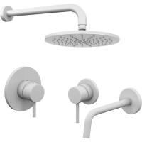 Комплект смесителей Paffoni Light KITLIG011BO006 белый матовый