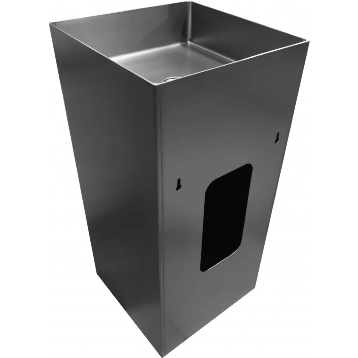 Раковина Abber Wasser Kreis AF2413GM 39,6x39,6 см, напольная, оружейная сталь матовый