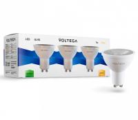 Лампа светодиодная Voltega Софит (Sofit) GU10 линзованный (Lens) GU10 7Вт 3000K 7254
