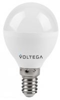 Лампа светодиодная Voltega шар (Globe) 10Вт E14 8Вт 3000K 7231