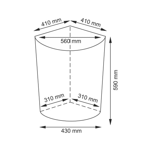 Корзина для белья с крышкой WasserKRAFT Salm WB-270-L