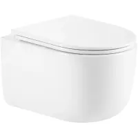 Унитаз подвесной Vincea Evo VT1-64ST безободковый, торнадо, с сиденьем микролифт, белый