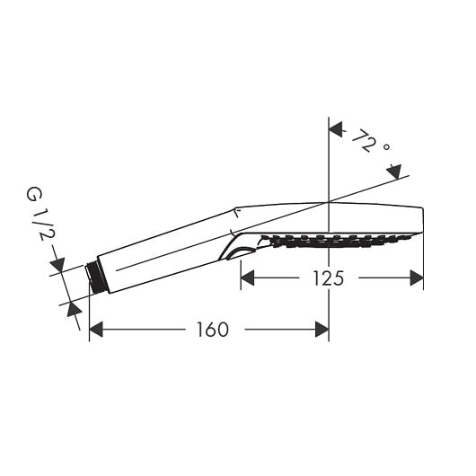 Лейка для душа hansgrohe Raindance Select S 120 3jet 26530700 матовый белый