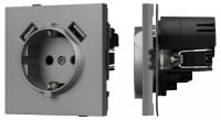 Розетка с заземлением и 2хUSB type A, без рамки Arlight SCT-TENDO 054084
