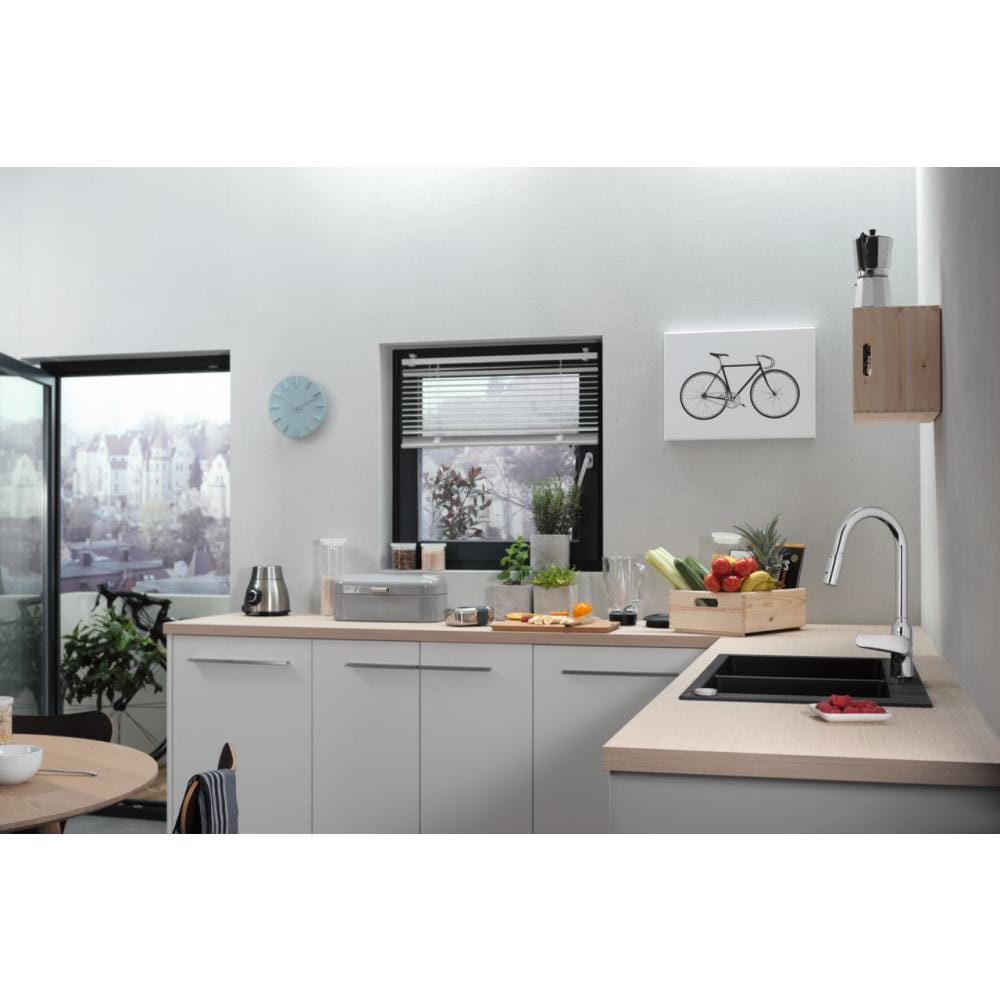 Смеситель для кухни hansgrohe Focus M42 71800800 с вытяжным душем сталь