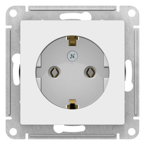Розетка с заземлением без рамки Systeme Electric AtlasDesign ATN000143, SE ATN000143