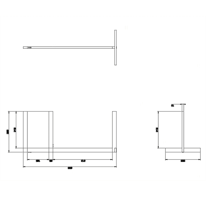Стойка Gessi Rettangolo 80 см 20939#031