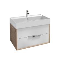 Тумба под раковину Jacob Delafon Vivienne 80 EB1667-E75-J5 дуб давос натуральный/блестящий белый