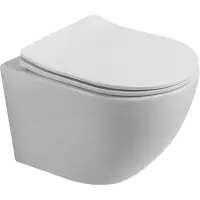Унитаз подвесной BelBagno Due 2.1 BB7006CHR/SC безободковый, с сиденьем микролифт, белый