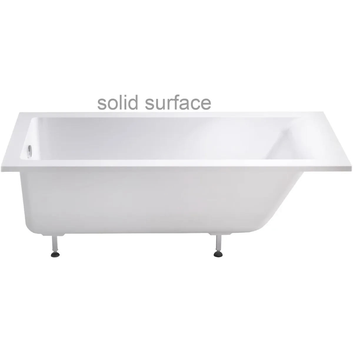 Ванна из литьевого мрамора Astra-Form Нейт Solid Surface 01010051 170x80 см, белый матовый