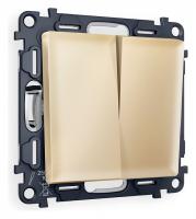 Выключатель двухклавишный без рамки Ambrella Volt Quant MA603010