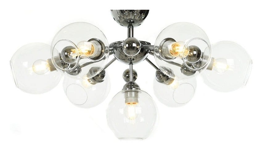 Люстра на штанге LUMINA DECO Devoli LDC 8040-7 CHR+PR