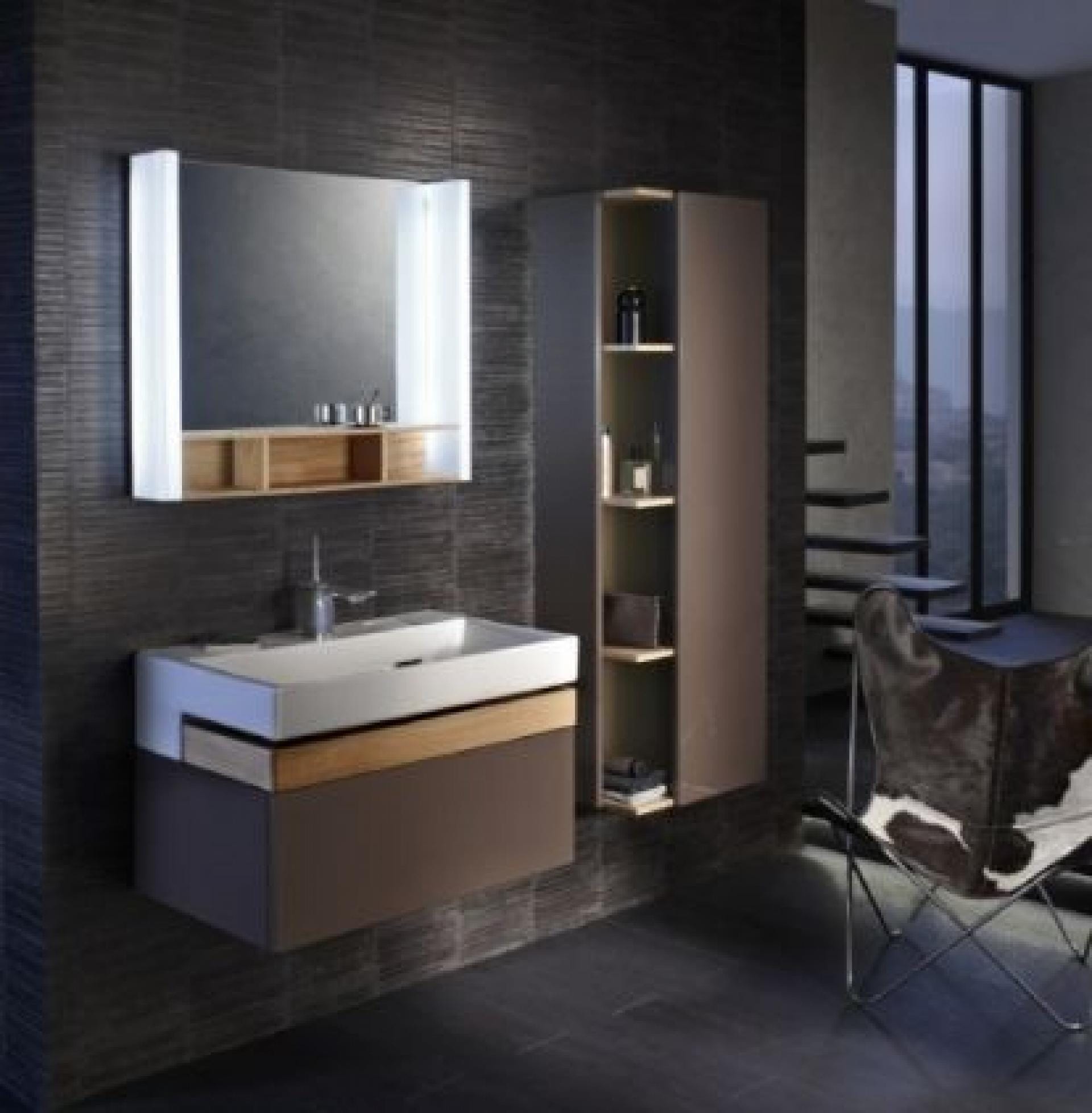 Тумба под раковину 60 см Jacob Delafon Terrace EB1185-F26 сливовый лак