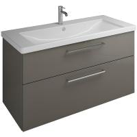 Тумба с раковиной Burgbad Eqio 120 SEZA123F2010C0001*1 серый глянцевый