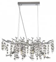 Подвесная люстра Arte Milano Веточка 230210.700.6.E14.H3 CB Clear-Smoky BUT-Smoky