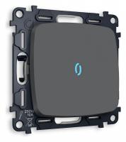 Выключатель проходной одноклавишный с подсветкой без рамки Ambrella Volt Quant MO902040