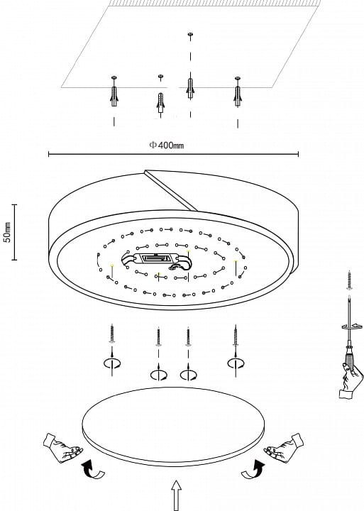 Накладной светильник Velante Velante 445-427-01