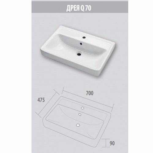 Раковина Dreja Дрея Q70 191645