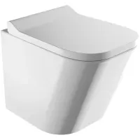 Унитаз подвесной Omnires Fontana FONTANAMWBP безободковый, с сиденьем микролифт, белый