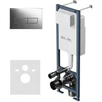 Инсталляция для унитаза Am.Pm ErgoFit M I012711.0351 с кнопкой смыва, хром