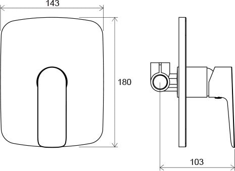 Смеситель для душа Ravak Classic CL 062.00 X070087