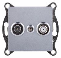 ТВ-розетка и SAT-розетка оконечная без рамки Kollinger  REA-035GY