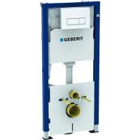Инсталляция для унитаза Geberit Duofix 458.128.11.1 в комплекте с клавишей альпийский белый
