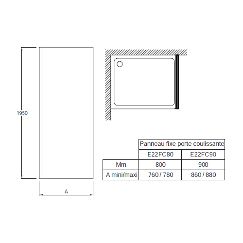Душевой уголок Jacob Delafon CONTRA E22FC80-GA