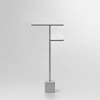 Стойка для ванной Antonio Lupi Bivio BIVIO2.8/steel.carrara мрамор/сталь