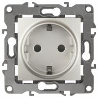 Розетка с заземлением, без рамки Эра Эра 12 12-2101-15