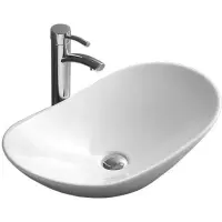 Раковина-чаша CeramaLux 7811A 61,5x36 см, накладная, белый