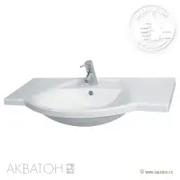 Раковина Лацио 95 см белая Акватон 1A702031LC010