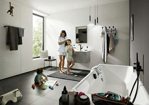 Смеситель для душа hansgrohe Finoris 76415670 черный матовый