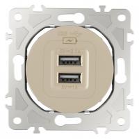 Розетка USB без рамки Arte Milano am-202 202.46-1.shampan